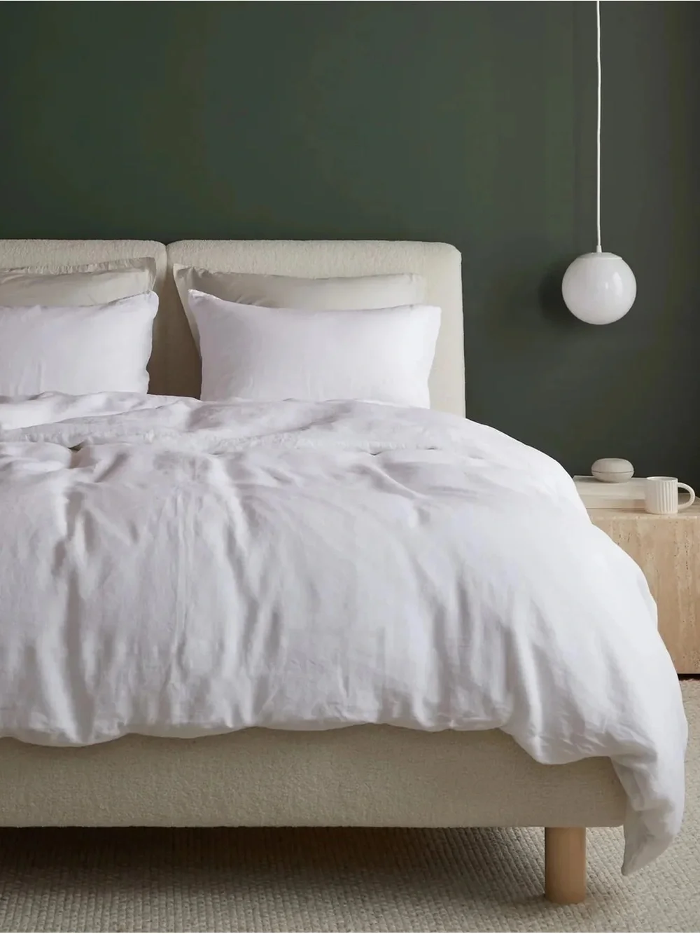 Parachute White Linen Cover - Full/Queen